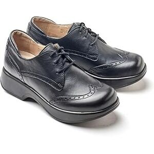 Dromedaris Hornbill Black Leather Wingtip Brogue Oxford Shoes EU 39 US 8.5-9